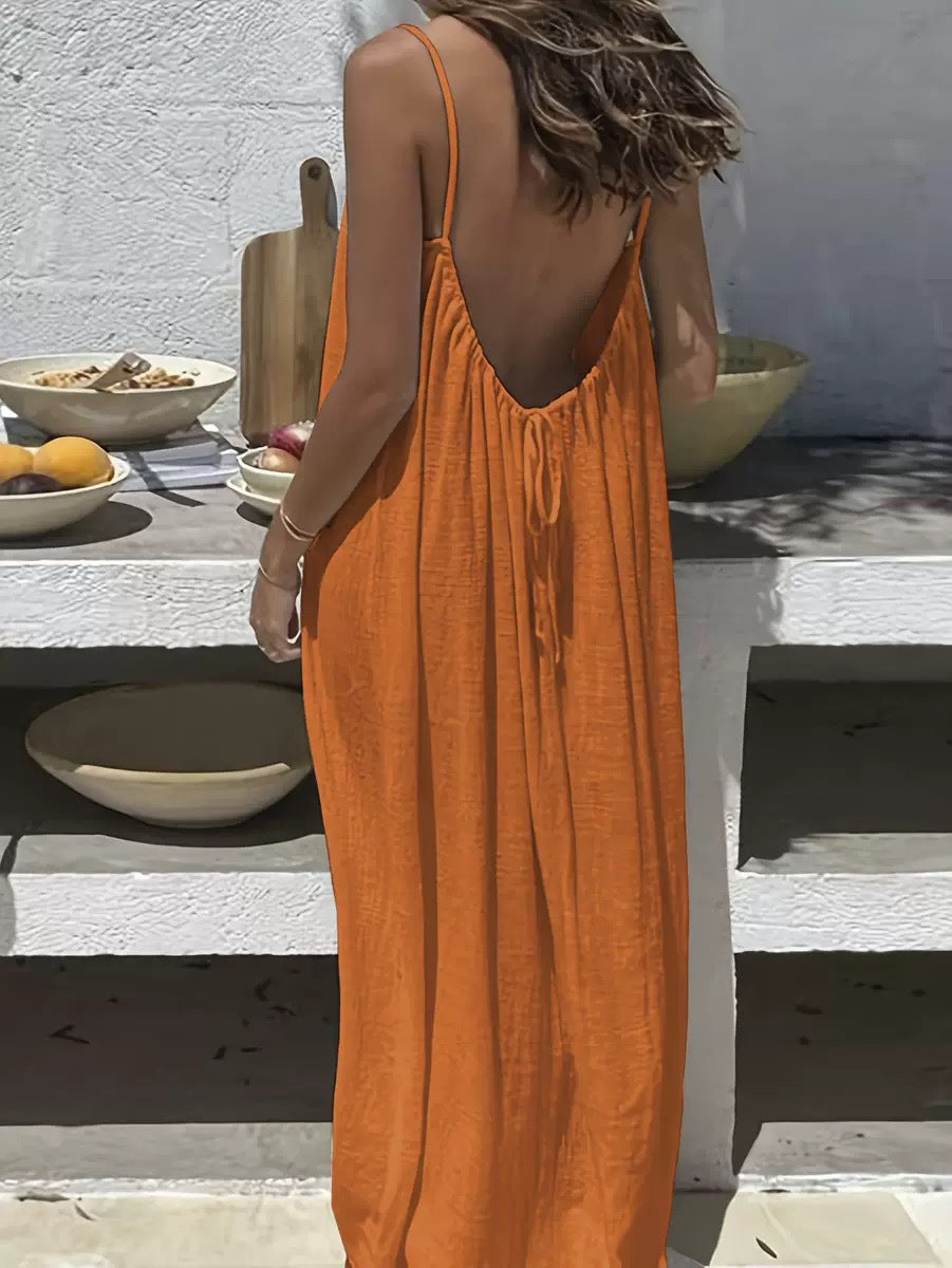 Solvlyn Bare Back Lounge Dress