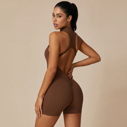 BBL Effect Ruched Romper