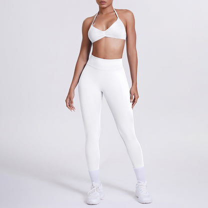 Averi V-Neck Backless Set