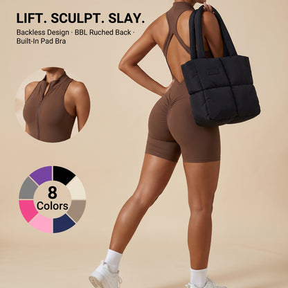 BBL Effect Ruched Romper