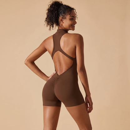 BBL Effect Ruched Romper