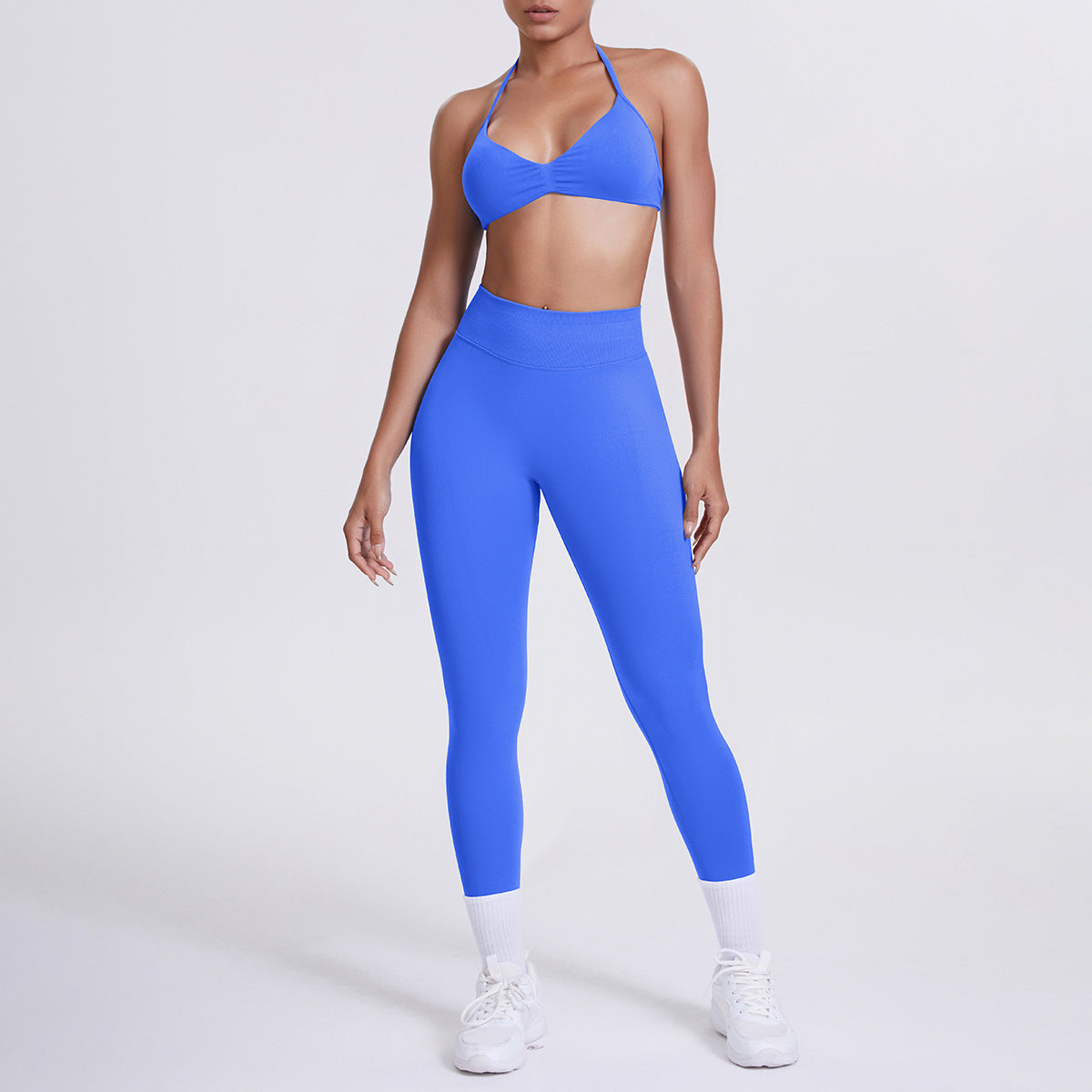 Averi V-Neck Backless Set