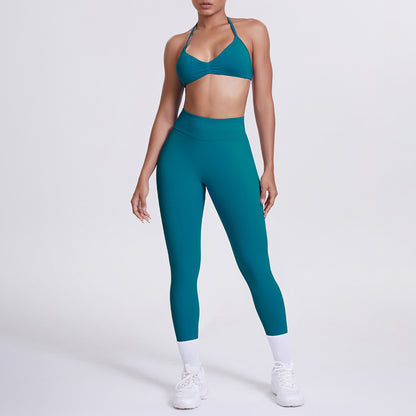 Averi V-Neck Backless Set