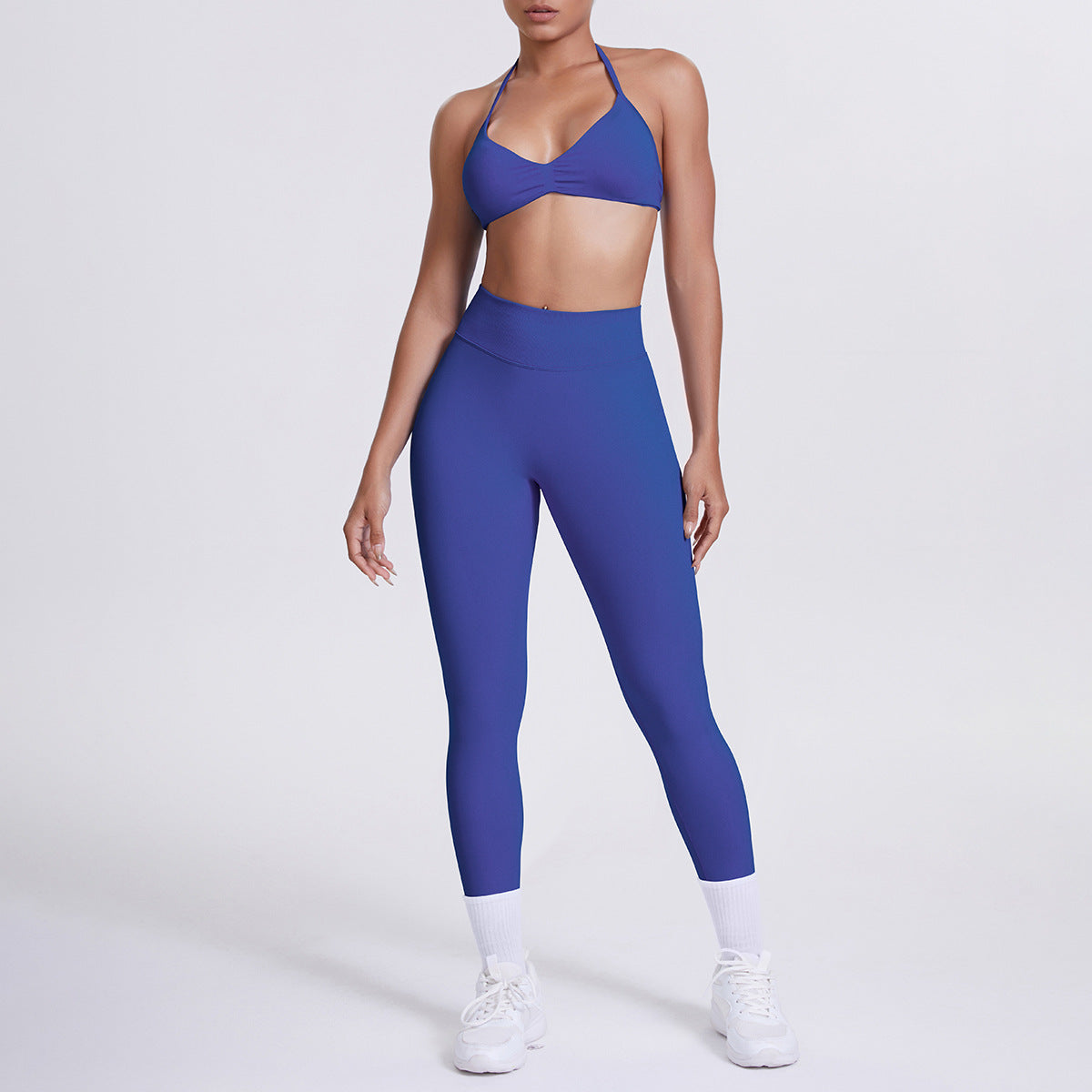Averi V-Neck Backless Set
