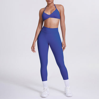Averi V-Neck Backless Set