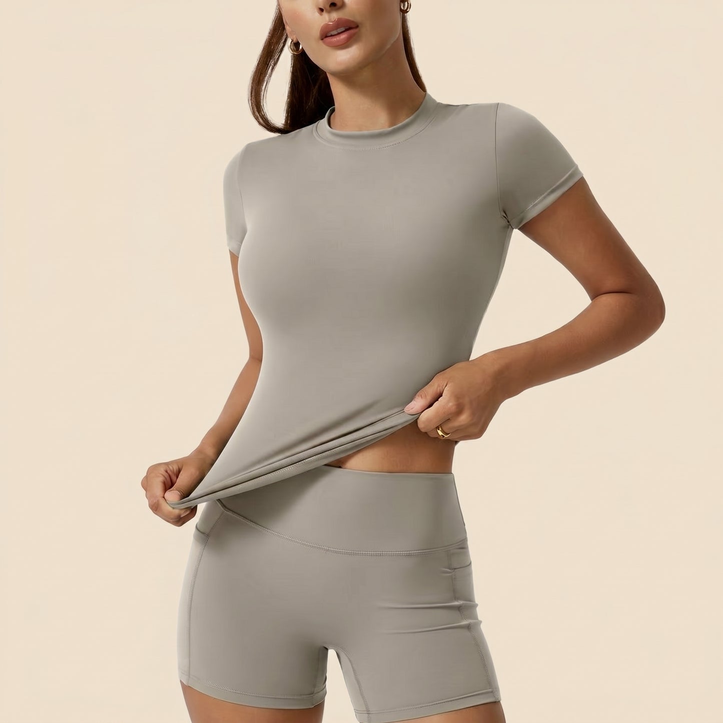Seamless Tee & Shorts Set