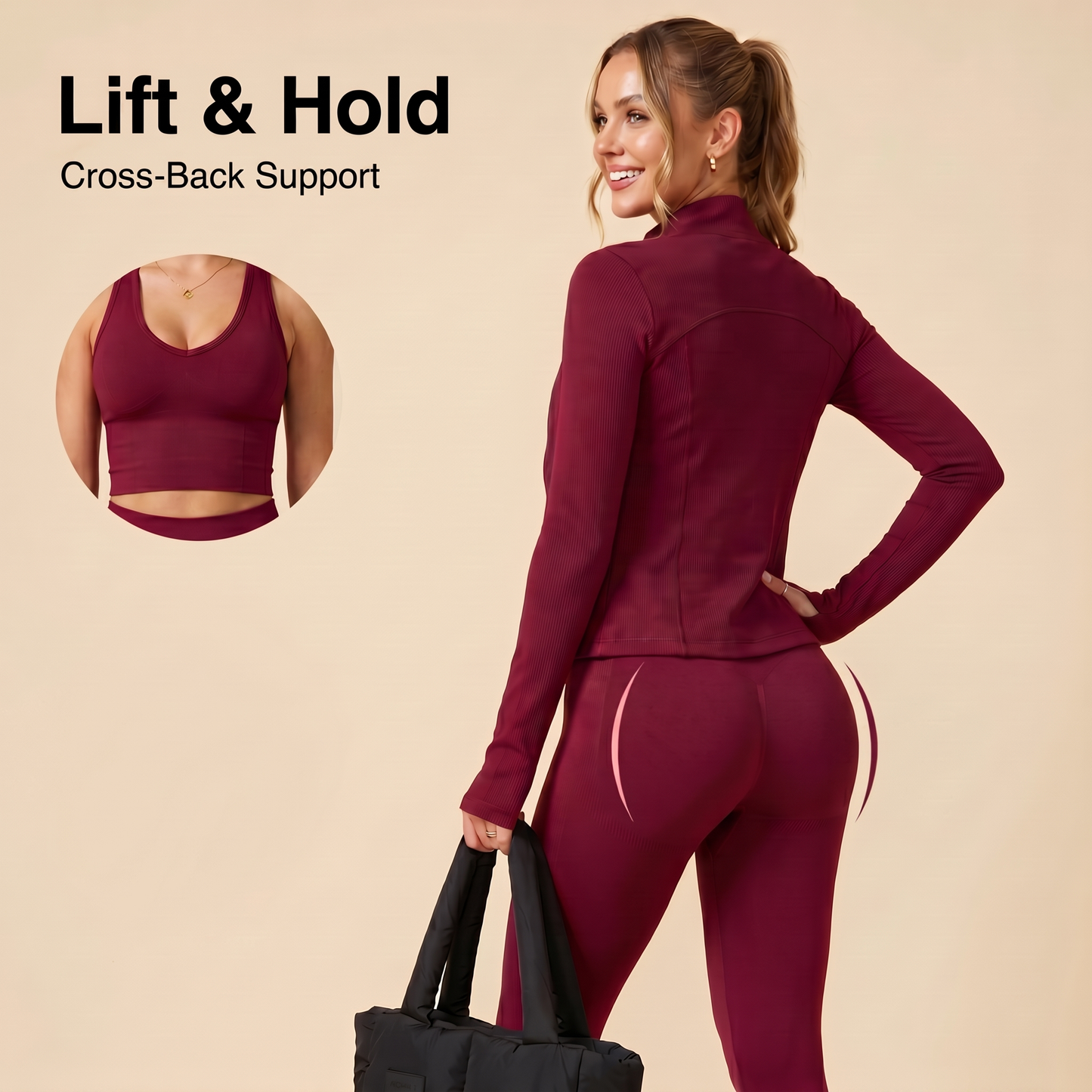 Lift & Hold 3-Piece Ribbed Set