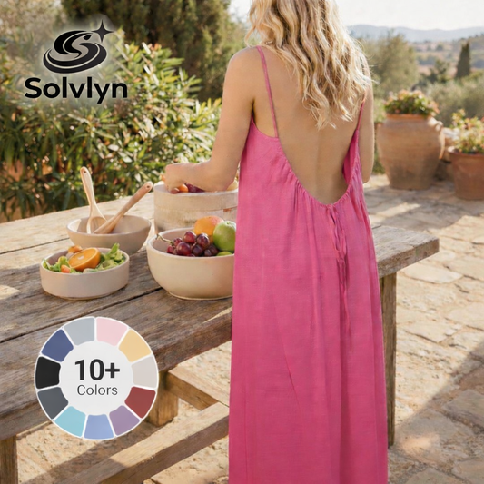 Solvlyn Backless Breeze Maxi Dress